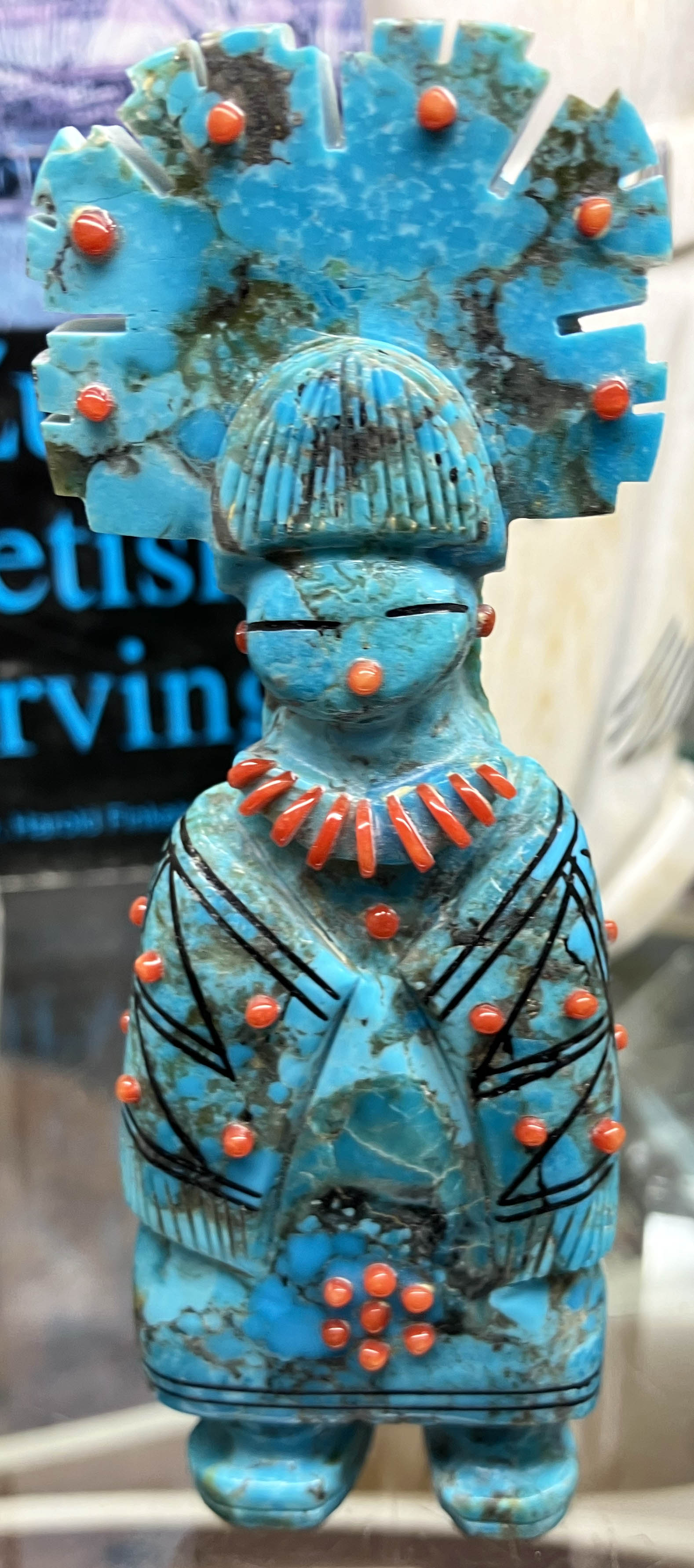 Claudia Peina  | Zuni Turquoise Maiden Fetish | Penfield Gallery of Indian Arts | Albuquerque, New Mexico